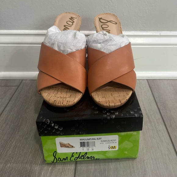 Sam Edelman Nahla Cork Wedge Sandals - Picture 3 of 6